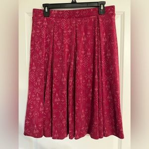 LuLaRoe Madison. Red tribal print. Silky material